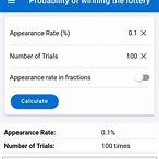probability calculator for lottery